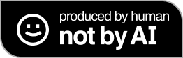Produced not by AI badge